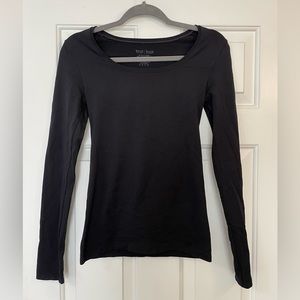 Size small White House Black Market black nylon/spandex shirt-like new.